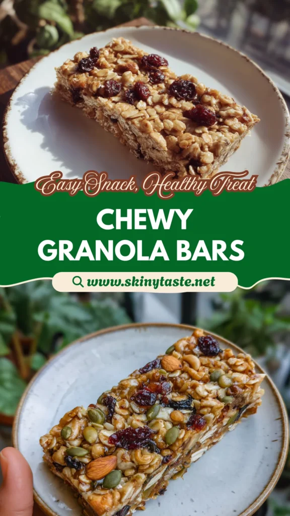 Healthy Chewy Granola Bar Recipe With Oats