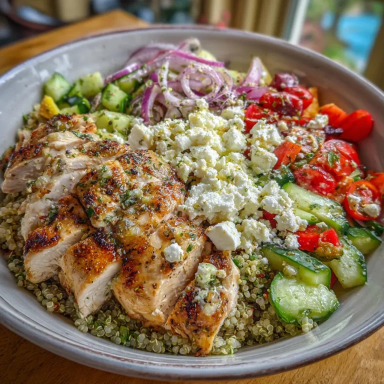 Healthy Greek Chicken Bowl