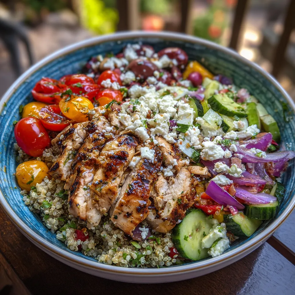 Healthy Greek Chicken Bowl