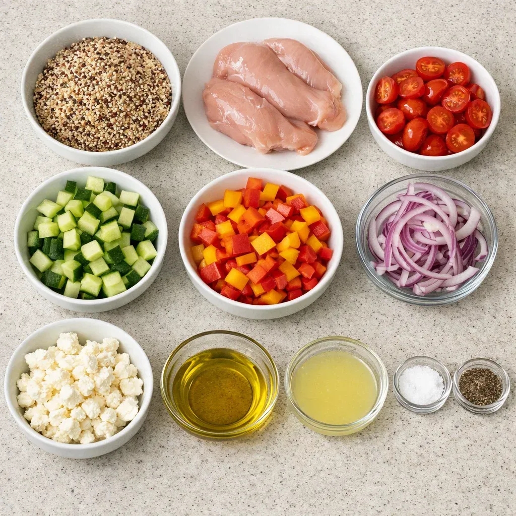 Healthy Greek Chicken Bowl