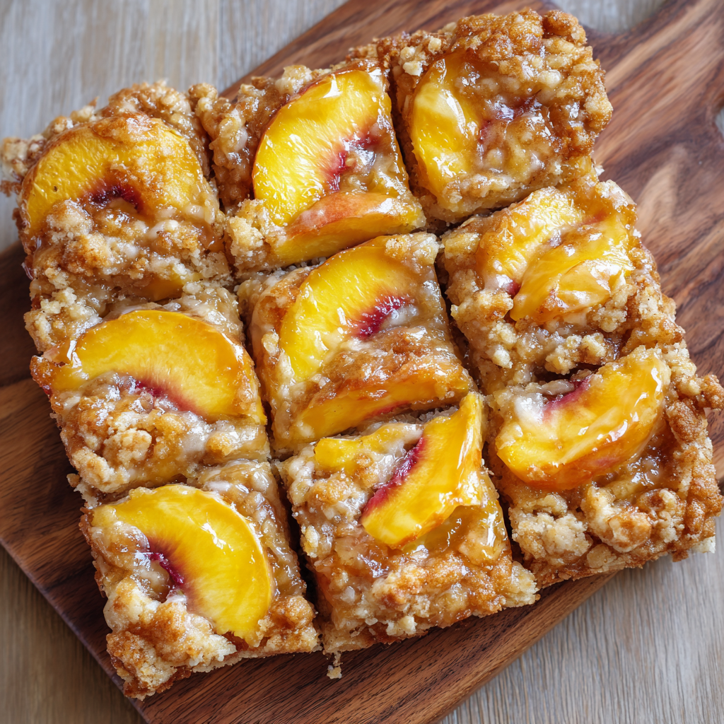 Heavenly Summer Peach Bars