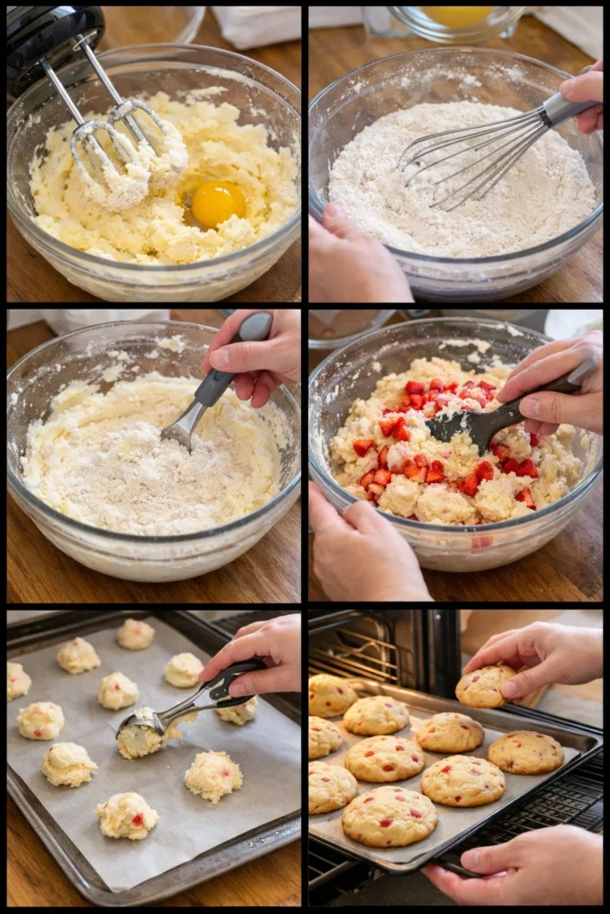 Homemade Strawberry Shortcake Butter Cookies