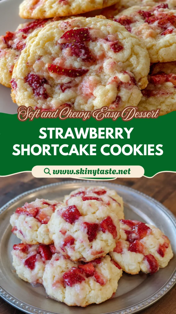 Homemade Strawberry Shortcake Butter Cookies