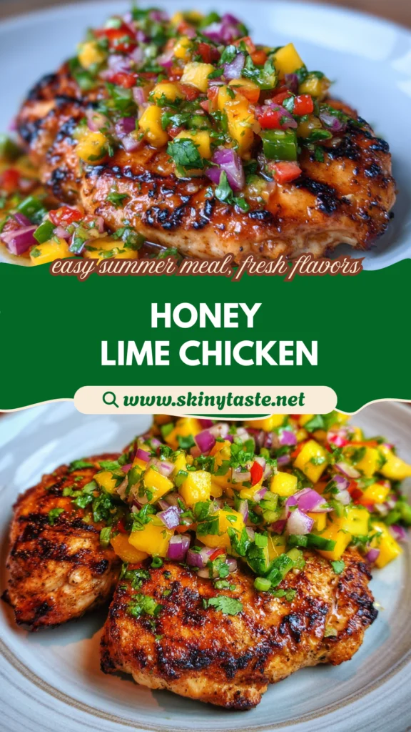 Honey Lime Chicken with Mango Salsa