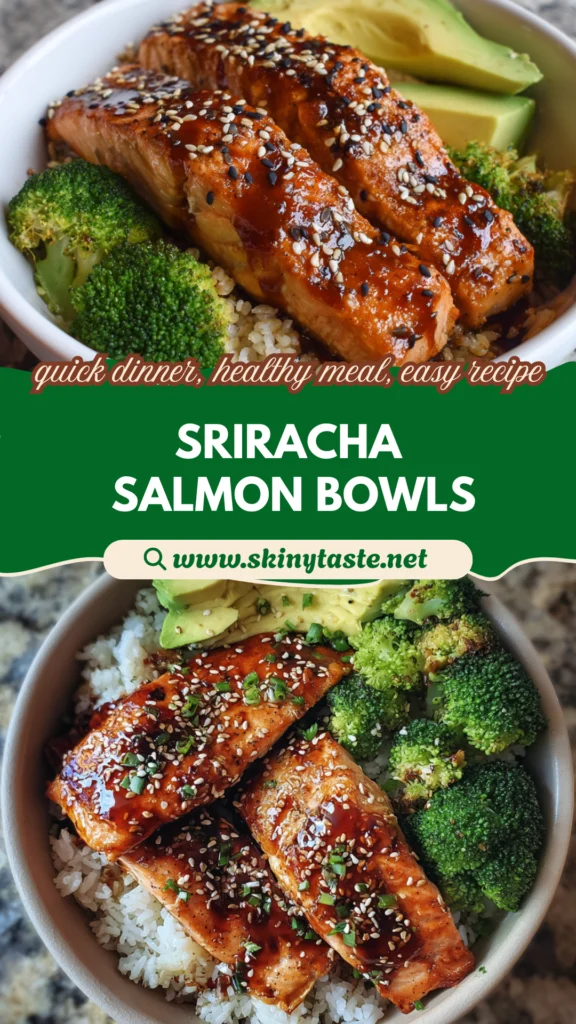 Honey Sriracha Salmon Bowls