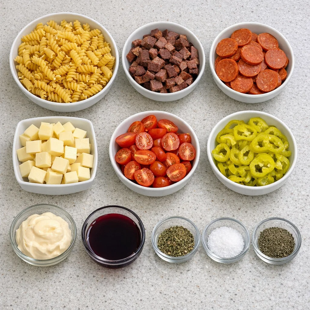 Italian Grinder Pasta Salad