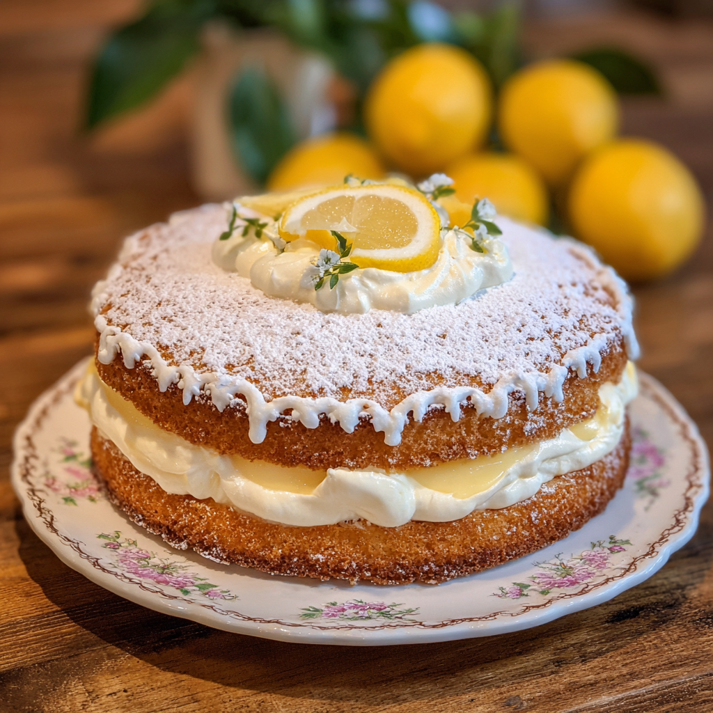 Italian Lemon Cream Cake