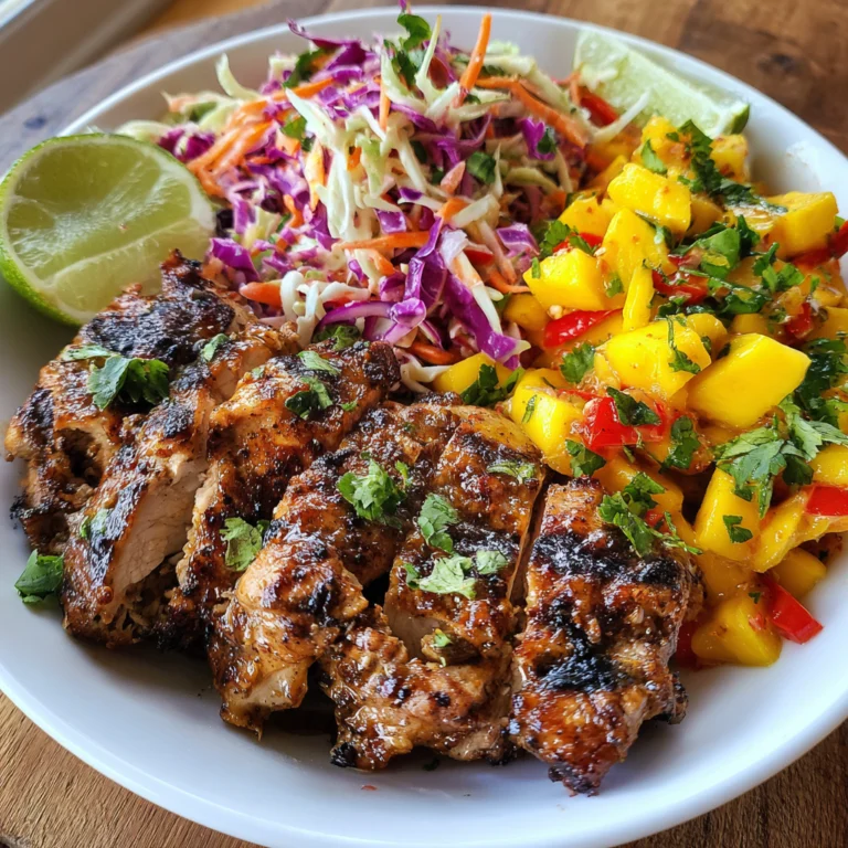 Jerk Chicken & Mango Slaw Bowls
