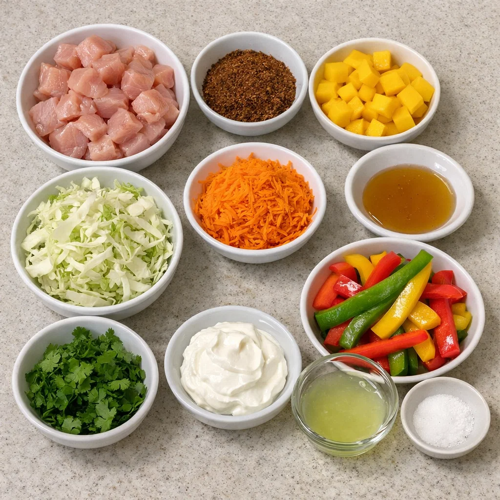 Jerk Chicken & Mango Slaw Bowls