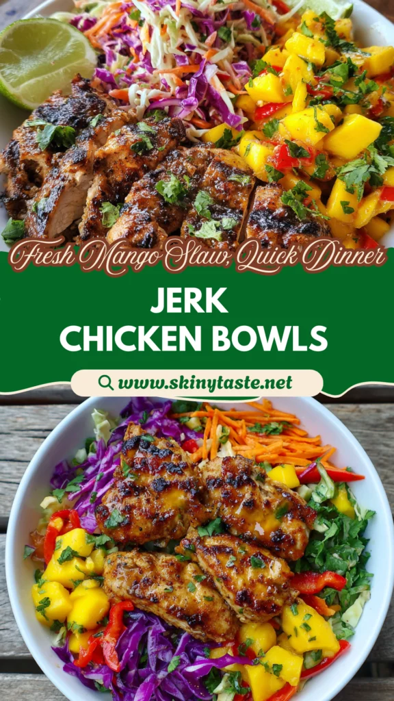 Jerk Chicken & Mango Slaw Bowls