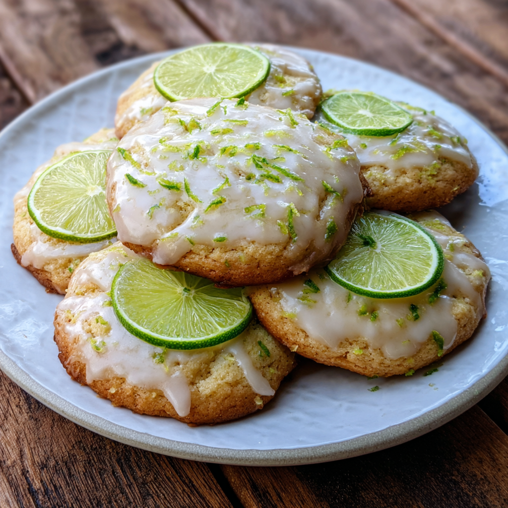 Key Lime Cookies with Glaze