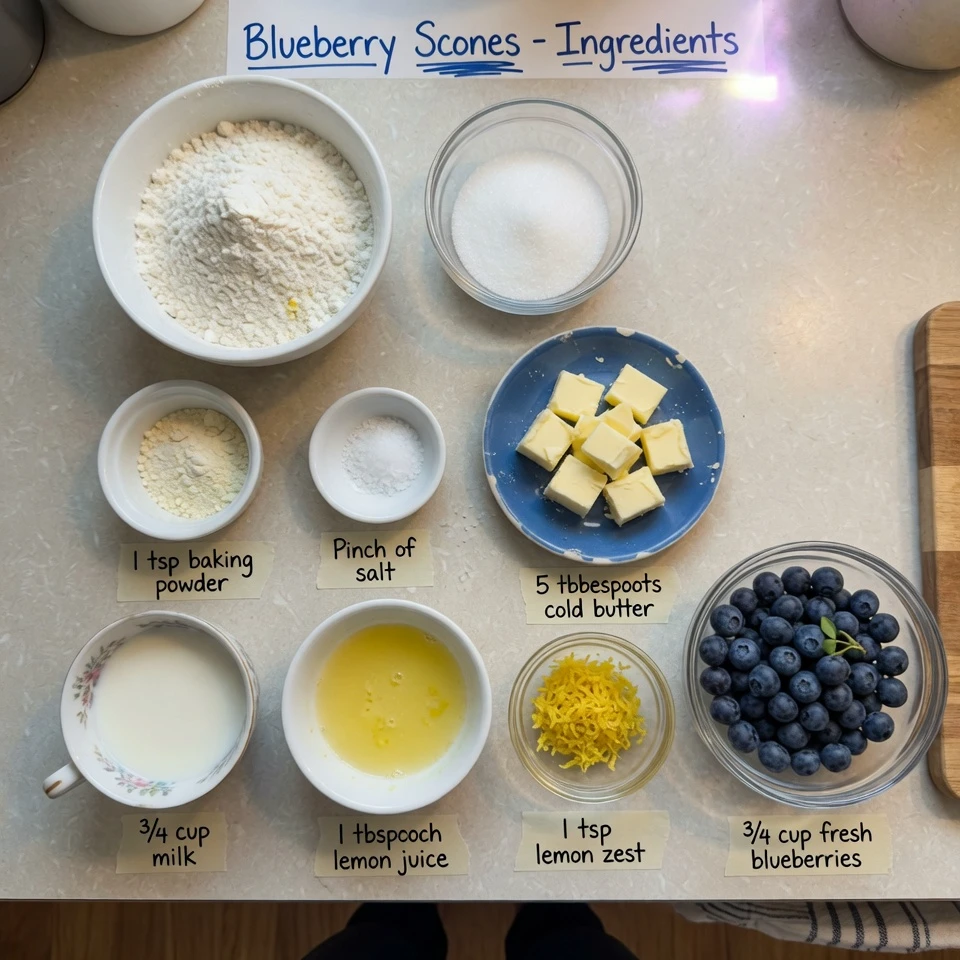 Lemon Blueberry Soft Drop Biscuits