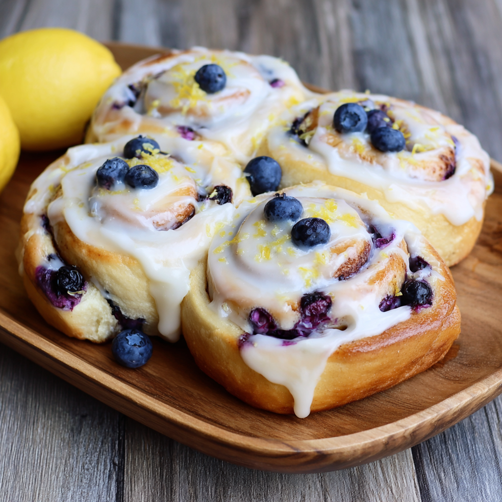 Lemon Blueberry Sweet Rolls