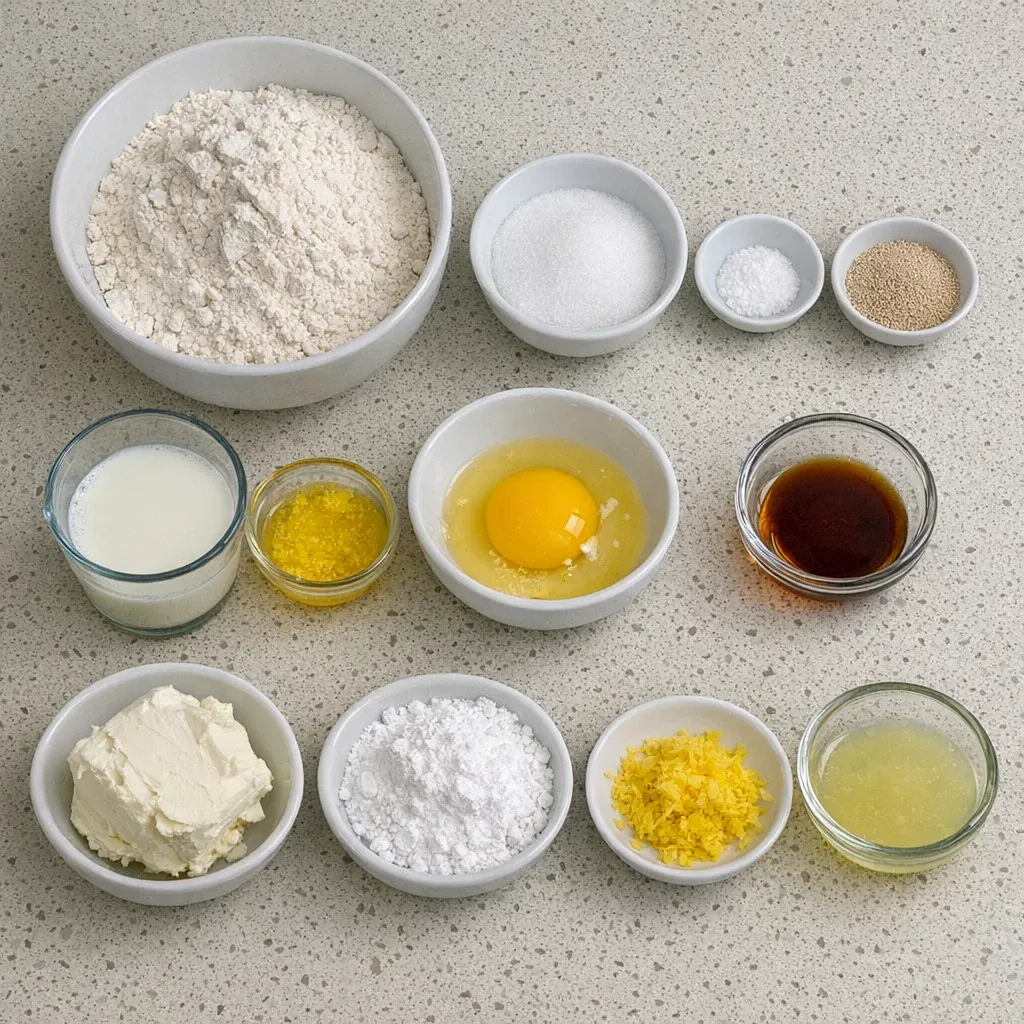 Lemon Cream Cheese Sweet Rolls