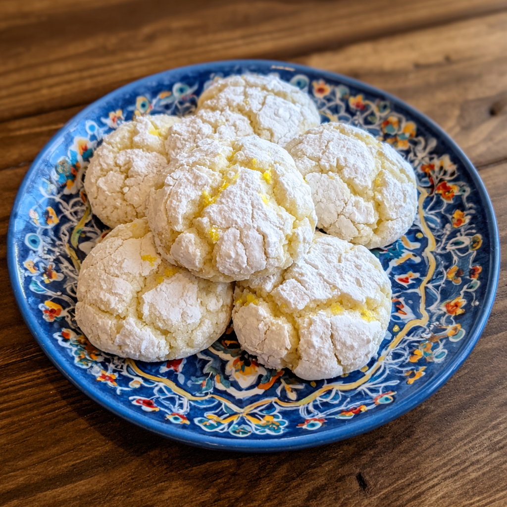 Lemon Crinkle Cookies