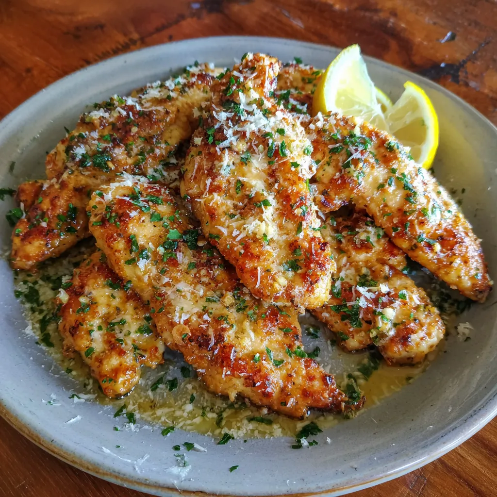Easy Lemon Garlic Parmesan Chicken Tenders Baked Recipe for Busy Weekn 9 Lemon Garlic Parmesan Chicken Tenders