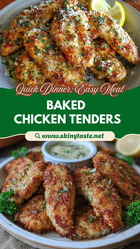 Easy Lemon Garlic Parmesan Chicken Tenders Baked Recipe for Busy Weekn 10 Lemon Garlic Parmesan Chicken Tenders
