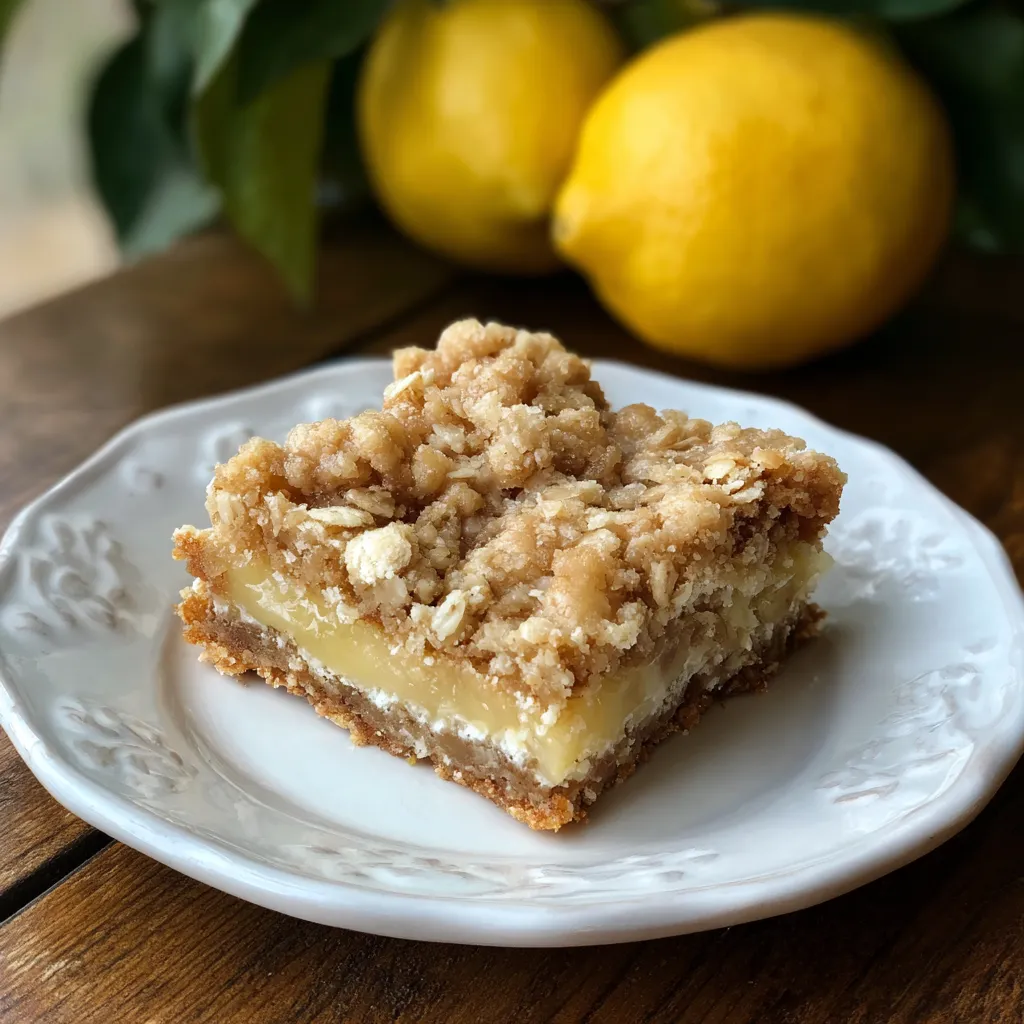 Lemon Oatmeal Crumble Bars – Easy Tangy Sweet Breakfast Treat 9 Lemon Oatmeal Crumble Bars