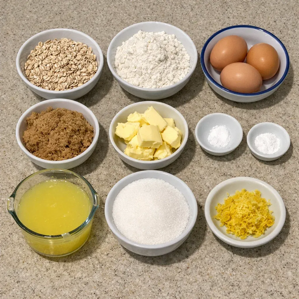 Lemon Oatmeal Crumble Bars – Easy Tangy Sweet Breakfast Treat 7 Lemon Oatmeal Crumble Bars