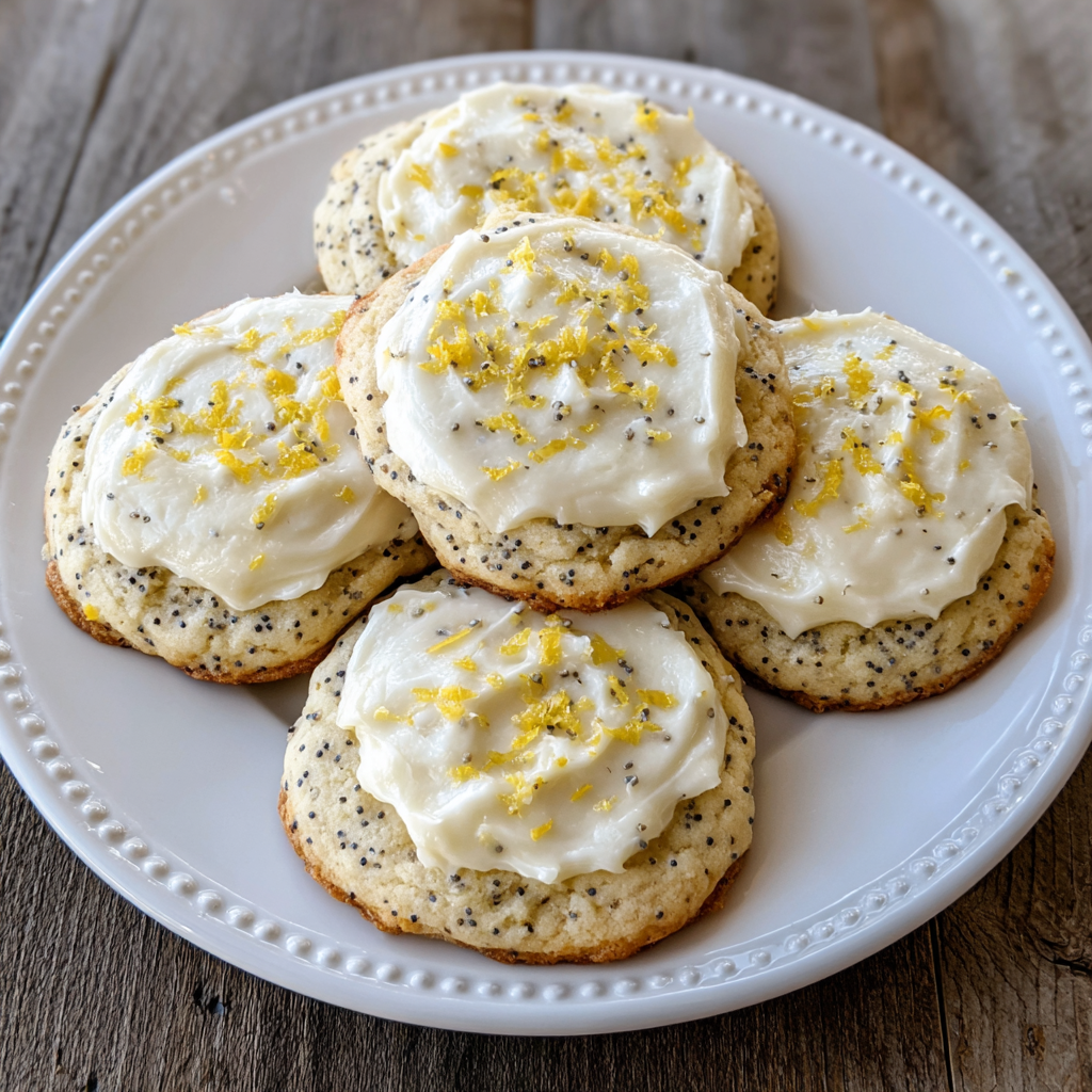 Lemon Poppy Seed Cheesecake Cookies