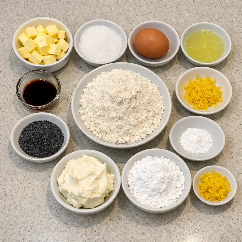Lemon Poppy Seed Cheesecake Cookies