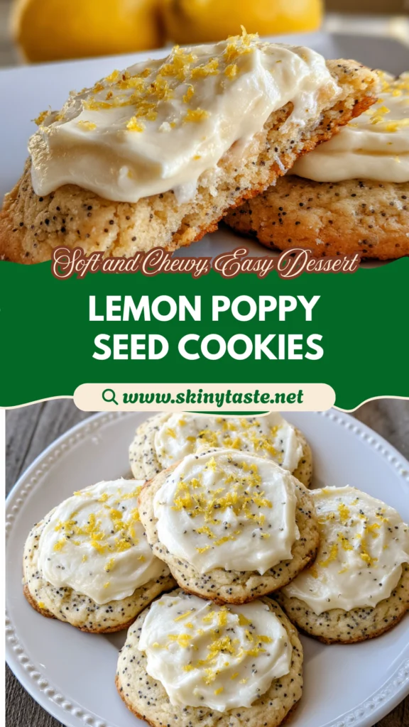 Lemon Poppy Seed Cheesecake Cookies
