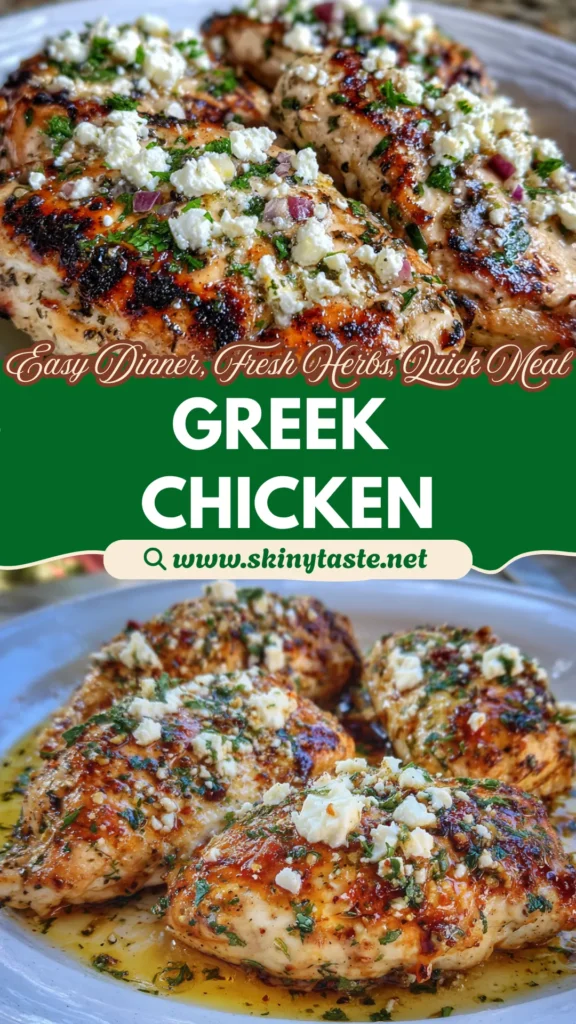 Lemony Greek Chicken with Feta