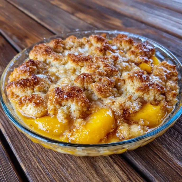 Loaded Peach Cobbler