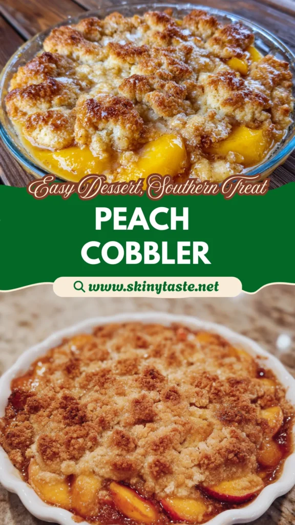 Loaded Peach Cobbler Recipe: Easy Summer Dessert for 8 Servings 10 Loaded Peach Cobbler