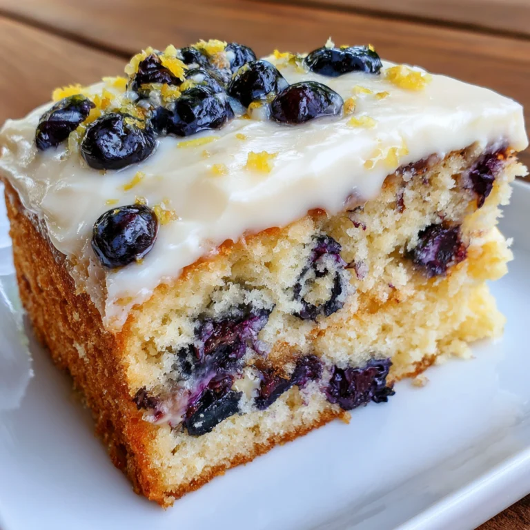 Luscious Lemon Blueberry Cake