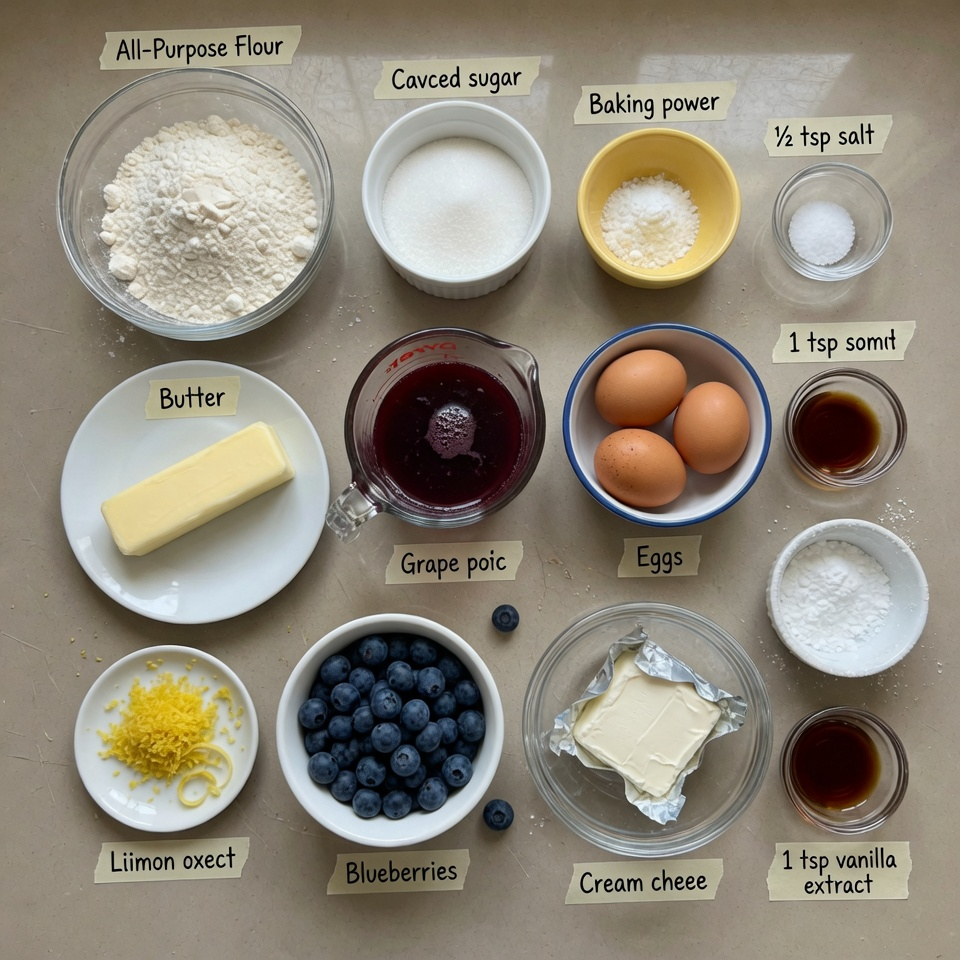 Luscious Lemon Blueberry Cake