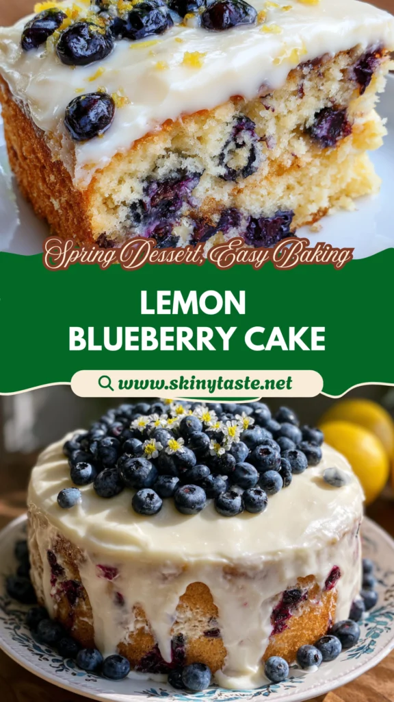 Luscious Lemon Blueberry Cake