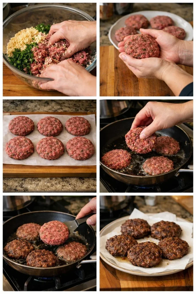 Mediterranean Beef Patties