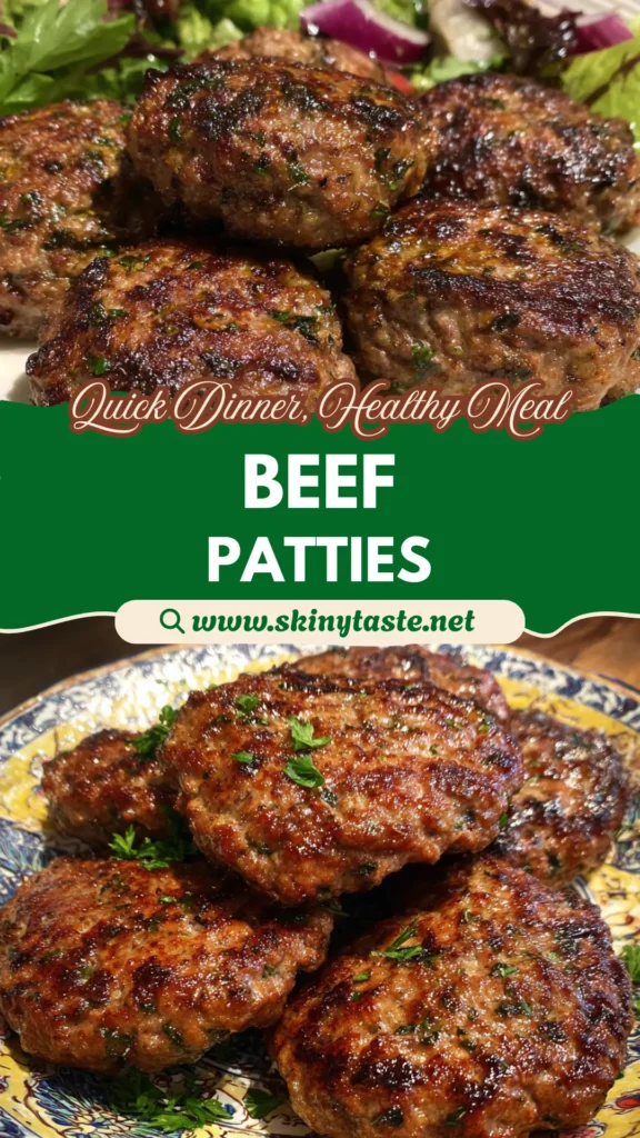 Mediterranean Beef Patties