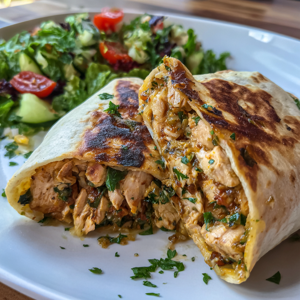 Mediterranean Chicken Wraps