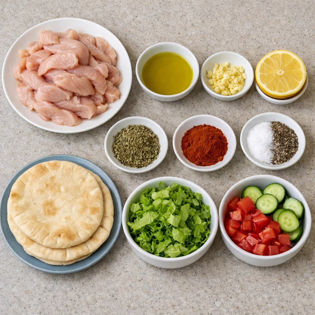 Mediterranean Chicken Wraps