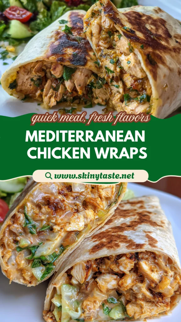 Mediterranean Chicken Wraps