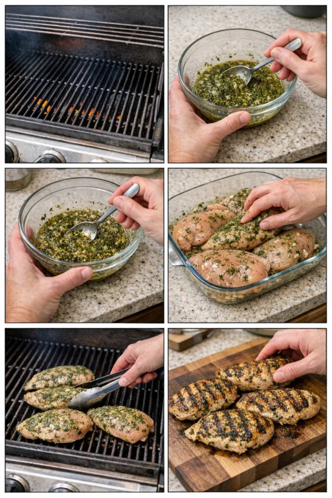 Mediterranean Herb Crusted Grilled Chicken