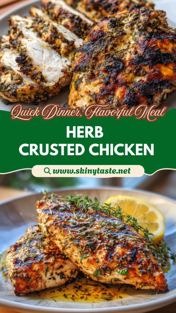 Mediterranean Herb Crusted Grilled Chicken