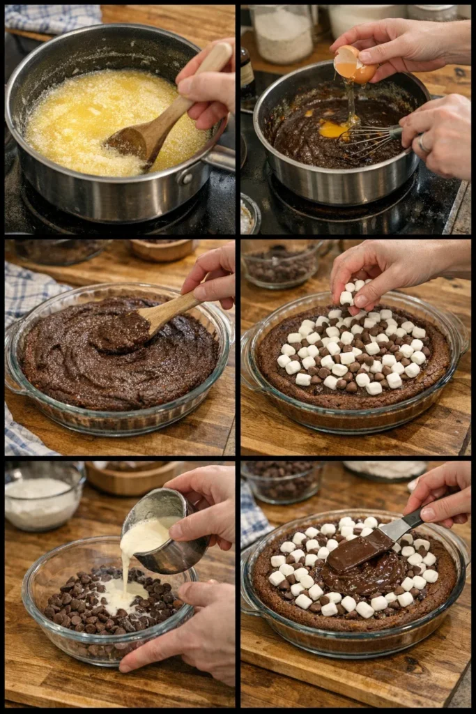 Mississippi Mud Brownie Pie