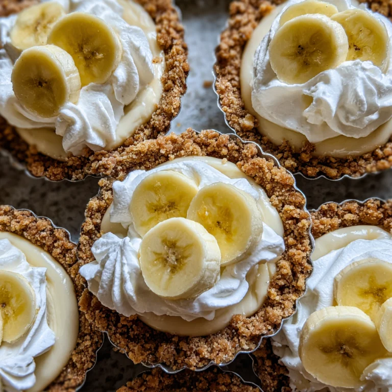 No-Bake Mini Banana Cream Pies