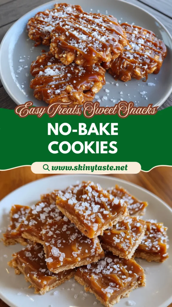 No-Bake Salted Caramel Cookies