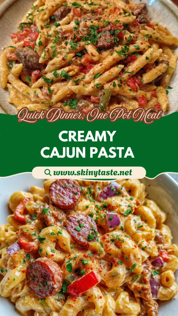 One-Pot Creamy Spicy Cajun Pasta
