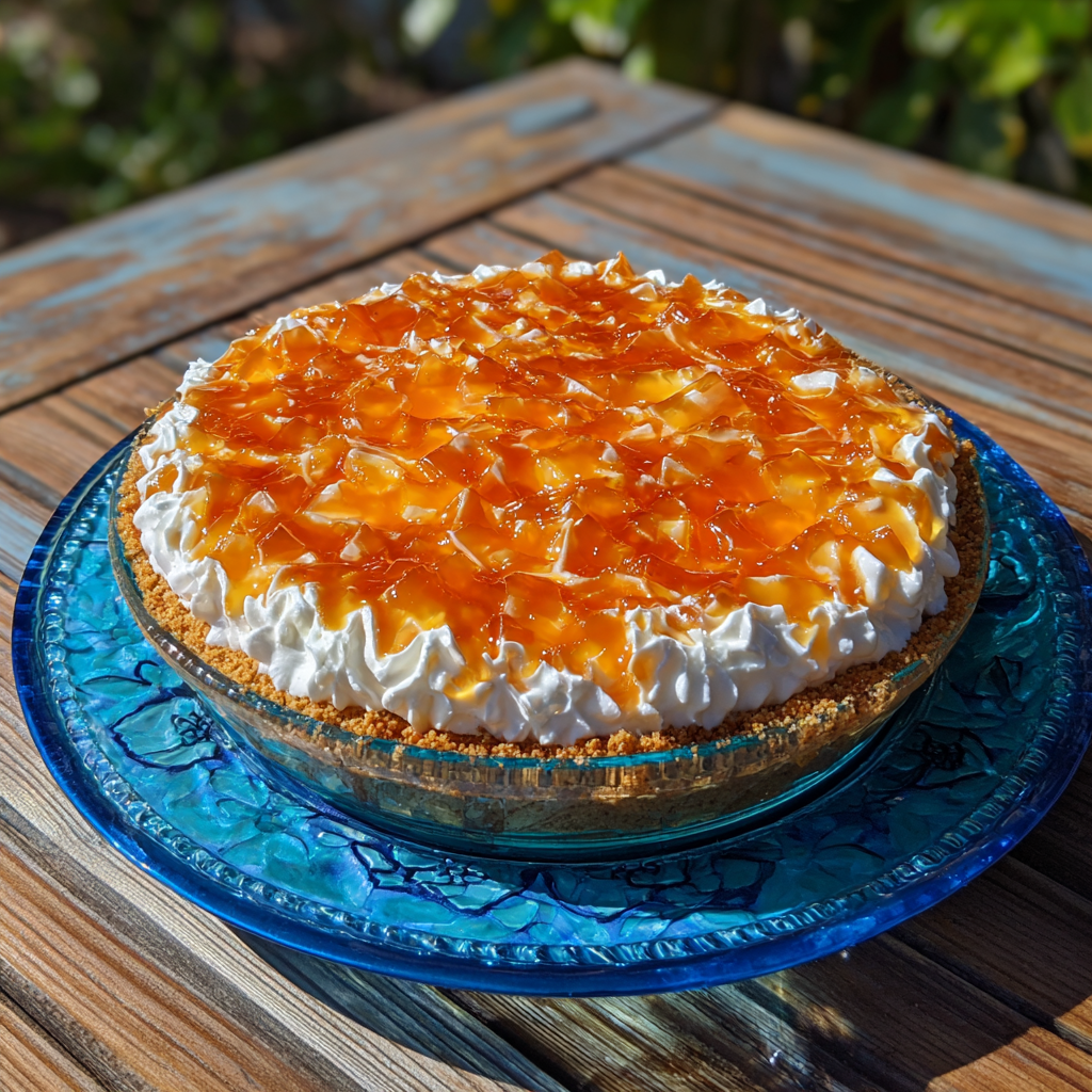 Orange Jell-O Creamsicle Pie