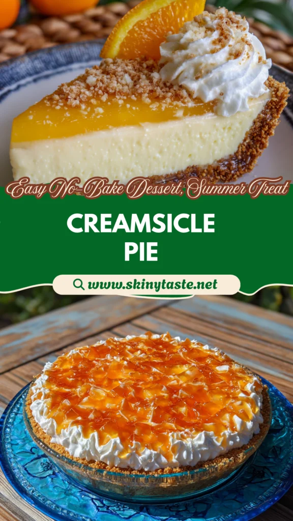 Orange Jell-O Creamsicle Pie