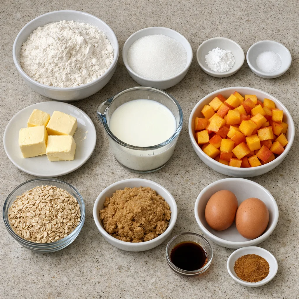 Peach Cobbler Muffins