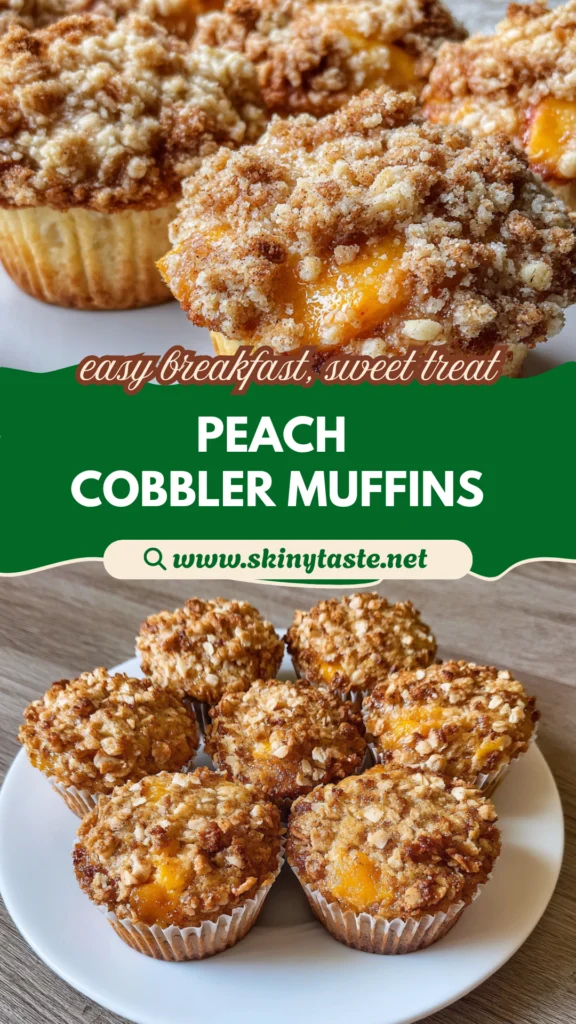 Peach Cobbler Muffins