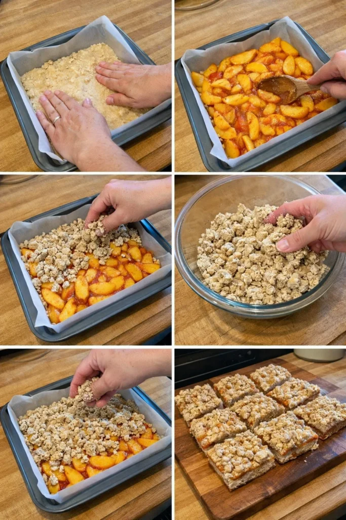 Peach Pie Crumble Bars: Easy Summer Dessert Recipe for Sweet Treats 8 Peach Pie Crumble Bars
