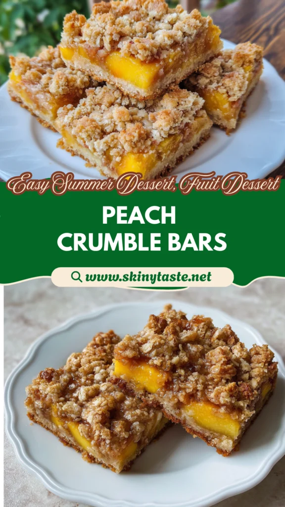 Peach Pie Crumble Bars: Easy Summer Dessert Recipe for Sweet Treats 10 Peach Pie Crumble Bars