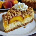 Peach Streusel Cheesecake